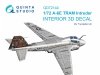 Quinta Studio QD72144 A-6E TRAM Intruder 3D-Printed & coloured Interior on decal paper (Trumpeter) 1/72